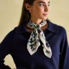 Elsie Multi Animal Printed Lightweight Square Scarf