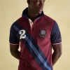 Embellished Burgundy Classic Fit Polo Shirt