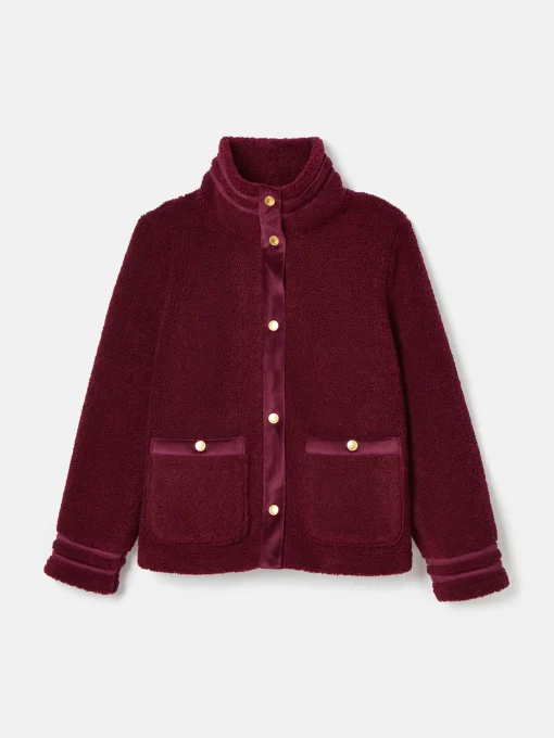 Fleur Red Fleece Jacket