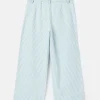 Georgia Blue Striped Wide Leg Trousers