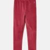 Giddy Up Berry Red Stretch Cord Legging