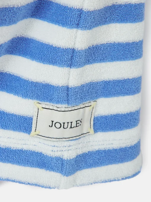 Girls' By The Sea Blue Striped Towelling Playsuit
