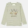 Girls' Harbour Khaki Green Long Sleeve Top