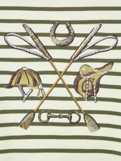 Girls' Harbour Khaki Green Long Sleeve Top
