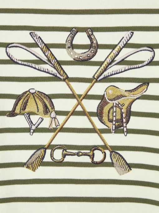Girls' Harbour Khaki Green Long Sleeve Top