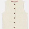 Girls' Isabelle Cream Knitted Tank