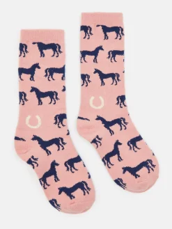 Girls' Warmly Pink/Blue Super Soft Socks