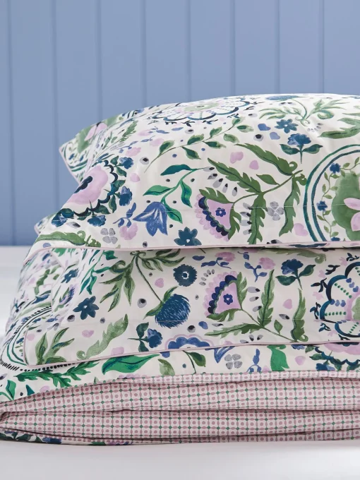 Green Festival Flowers Cover Set