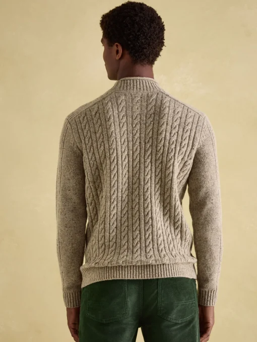 Hansley Cream Wool Knit Jumper