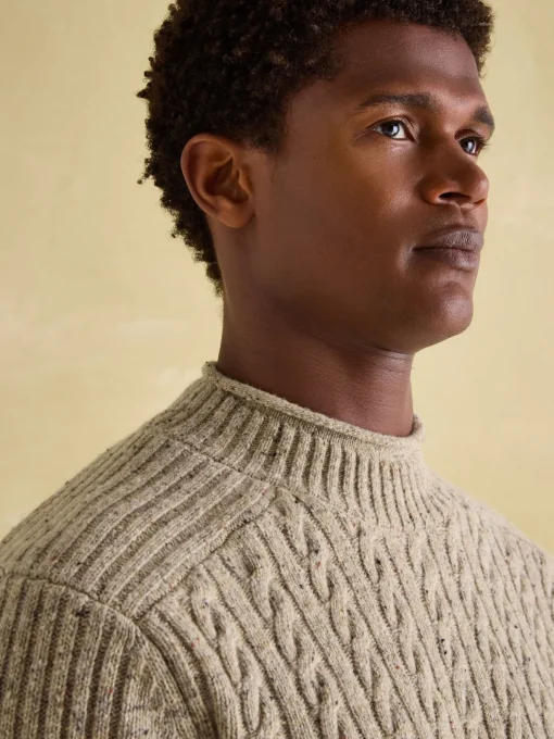 Hansley Cream Wool Knit Jumper