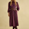 Hazel Red and Navy Jersey Shirt Dress