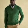 Hillside Green Quarter Zip Knit Jumper