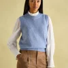 Holly Blue Knitted Vest