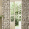 Indienne Floral Set of 2 Yellow Blackout Eyelet Curtains