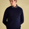 Jarvis Navy Crew Neck Knitted Jumper