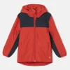 Kids' Ayston Orange Colourblock Waterproof Fleece Lined Raincoat