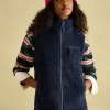 Mallory Navy blue Fleece Gilet