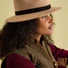 Maude Neutral Wool Fedora