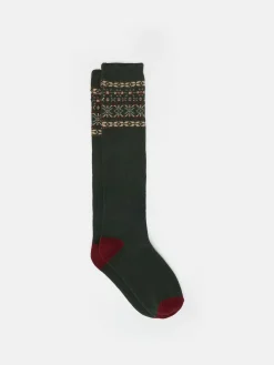 Men's Wader Khaki Green Mens Welly Socks