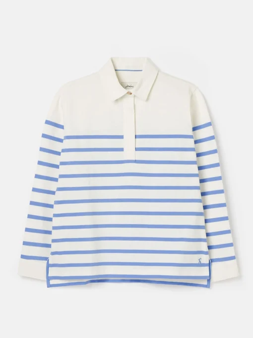 Ottilie Blue Striped Deck Sweat Top