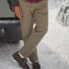 Oundle Brown Herringbone Slim Fit Trousers