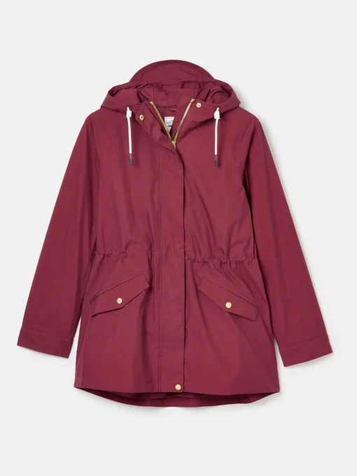 Portwell Burgundy Waterproof Raincoat With Hood