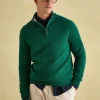 Richmond Green Lambswool Quarter Zip Knitted Jumper