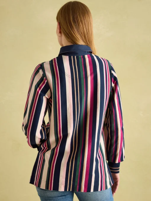 Sammie Multi Striped Heavyweight Cotton Rugby Shirt