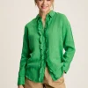 Selene Green 100% Linen Shirt