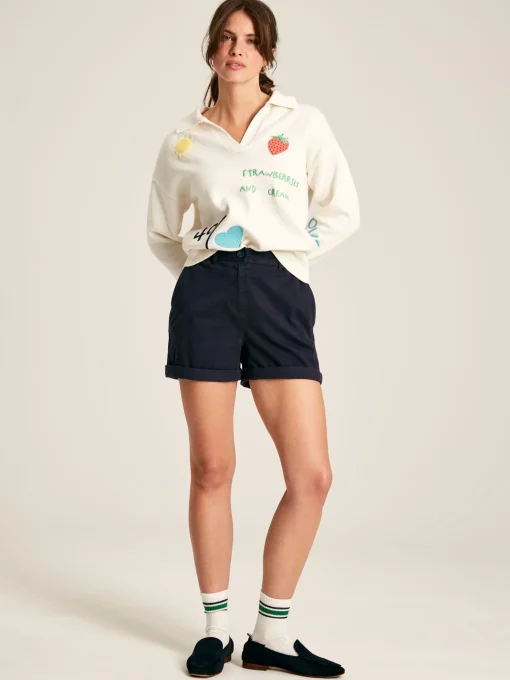 Set Match Cream Jumper with Tennis Embroidery