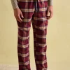 Sleeper Red Checked Pyjama Bottoms