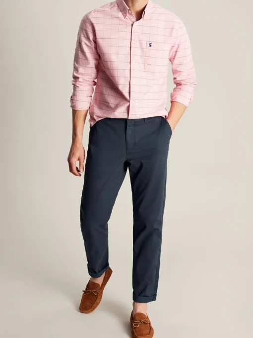 Stamford Navy Blue Slim Fit Chinos