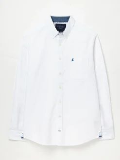 White Classic Fit Cotton Oxford Shirt