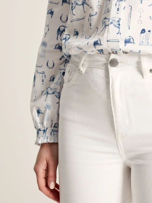 White Denim Stretch Skinny Jeans