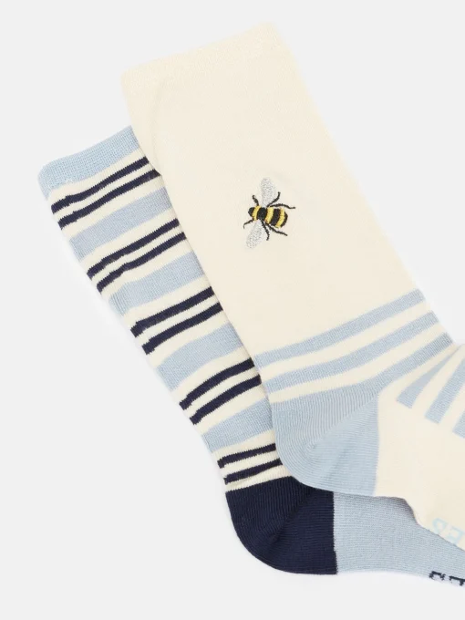 Women's Everyday Blue 2 Pack Socks (size 4-8)