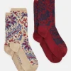 Women's Everyday Neutral/Navy 2 Pack Socks (size 4-8)
