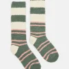 Women's Fluffy Green Socks (size 4-8)
