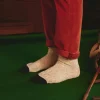 Women's Rambler Oatmeal Cable Knit Boot Socks (size 4-8)