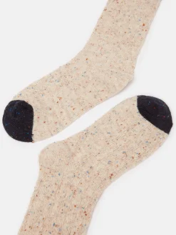 Women's Rambler Oatmeal Cable Knit Boot Socks (size 4-8)