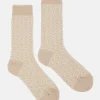 Women's Toasty Oatmeal Cosy Geometric Socks (size 4-8)