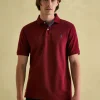 Woody Burgundy Regular Fit Cotton Pique Polo Shirt