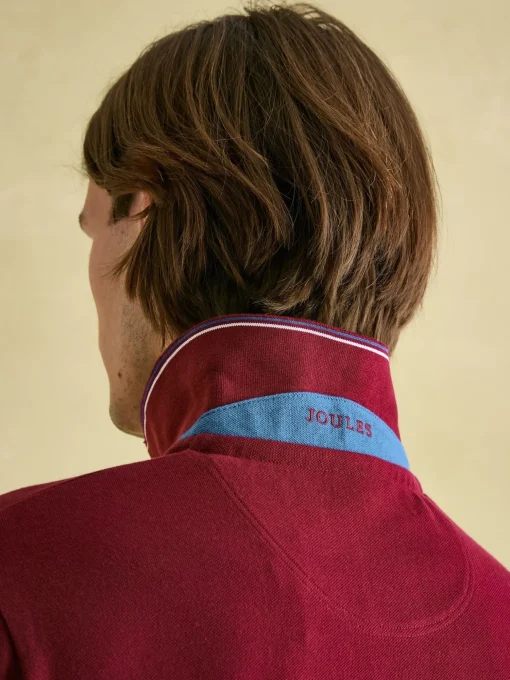 Woody Burgundy Regular Fit Cotton Pique Polo Shirt