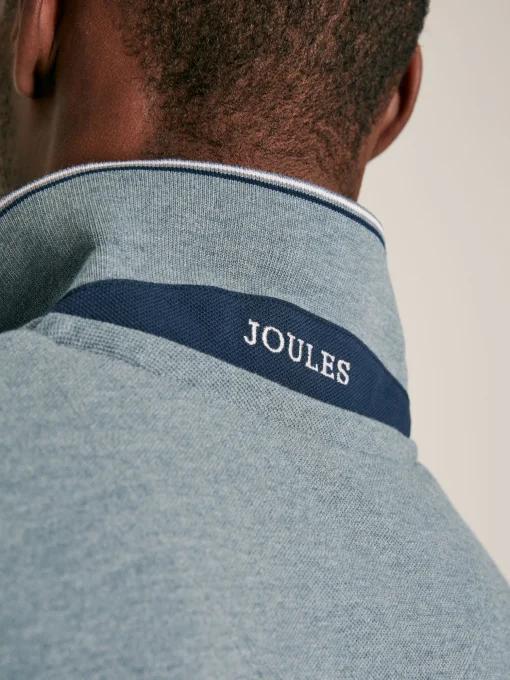 Woody Grey Regular Fit Cotton Pique Polo Shirt