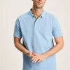 Woody Light Blue Regular Fit Cotton Pique Polo Shirt