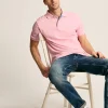 Woody Light Pink Regular Fit Cotton Pique Polo Shirt