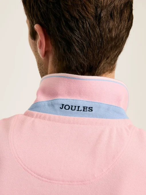 Woody Light Pink Regular Fit Cotton Pique Polo Shirt