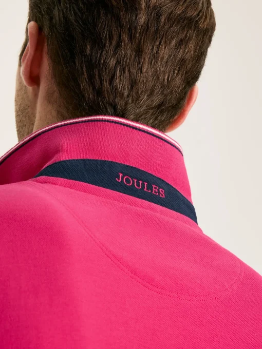 Woody Pink Regular Fit Cotton Pique Polo Shirt