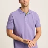 Woody Purple Regular Fit Cotton Pique Polo Shirt