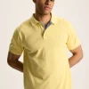 Woody Yellow Regular Fit Cotton Pique Polo Shirt